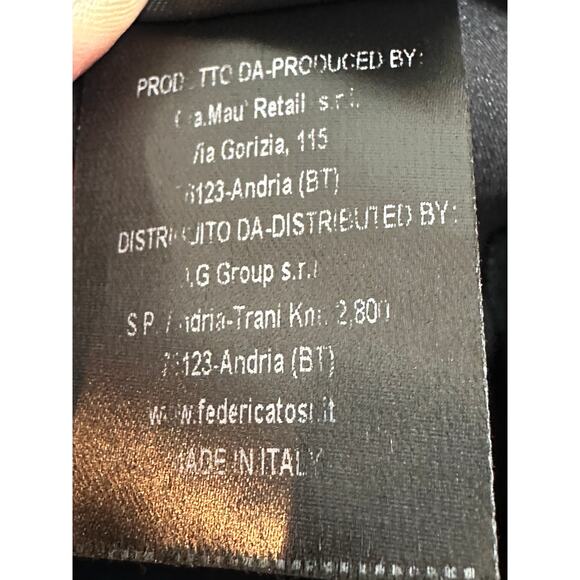 Frederica Tosi Black High Waisted Sexy Jumpsuit with Halter Tie sz 38=XS/S/2 NWT - Picture 13 of 13